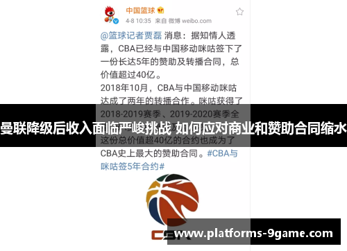 曼联降级后收入面临严峻挑战 如何应对商业和赞助合同缩水 曼联降级后收入面临严峻挑战 如何应对商业和赞助合同缩水